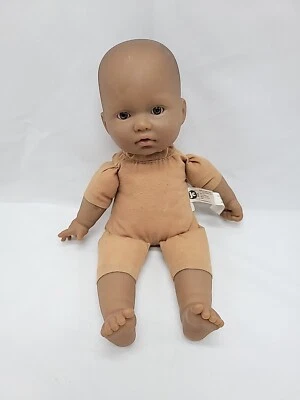 Berenguer African American Black Baby Doll J C Toys Cloth Body  11"   - Image 1 of 4