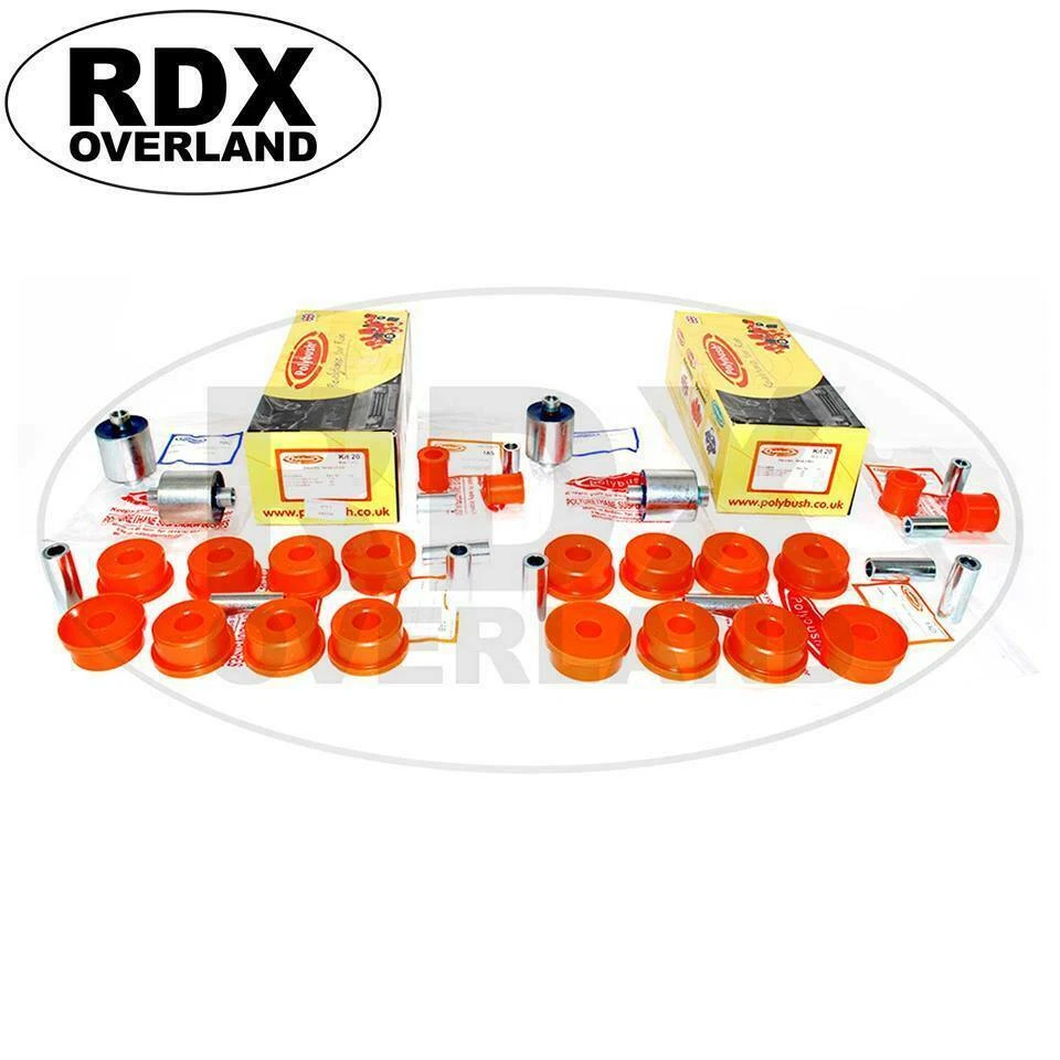 Land Rover Discovery 2 Complete Suspension Arm Polybush Kit Dynamic Orange - Image 1 of 1