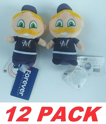 Genuine MLB Milwaukee Brewers Bernie The Brewer Mascot Collectible (12 PACK) Cover