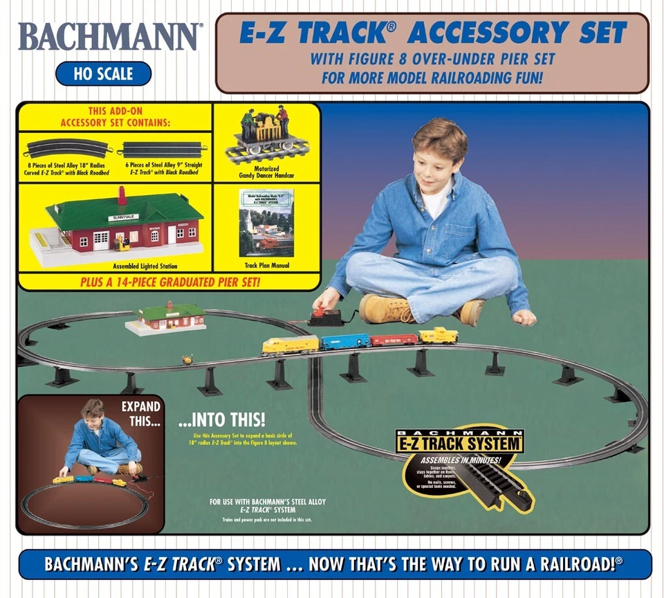 Bachmann HO E Z Track Steel Alloy Track Accessory Set NIB 44493 - Image 1 of 1