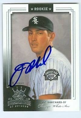 Joe Borchard autographed baseball card White Sox 2003 Donruss #151 Diamond Kings - Image 1 of 1