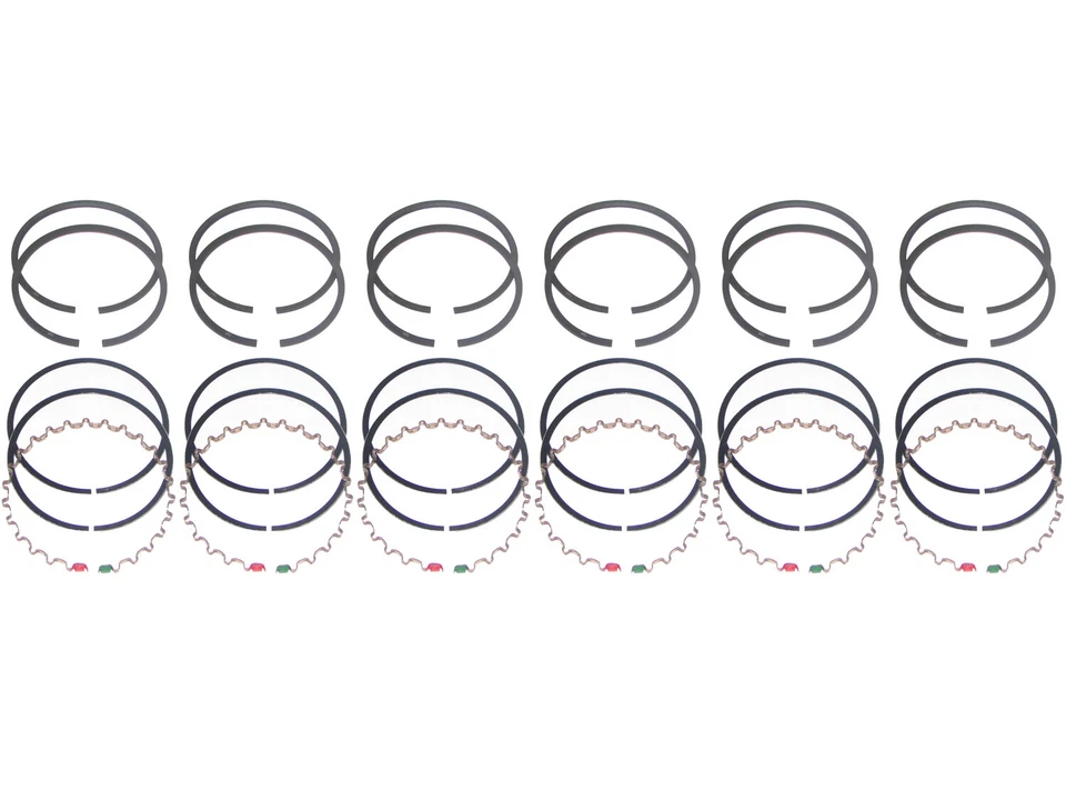 Piston Ring Set 1962-1973 Willys Kaiser JEEP Tornado 230 OHC Six M715 CAST RINGS - Image 1 of 1