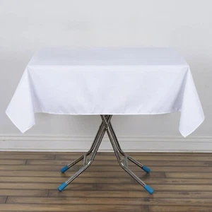 SQUARE Premium Polyester Tablecloths 54" Restaurant Catering Home Party SALE - Picture 1 of 99