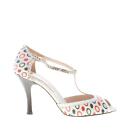 MINA BUENOS AIRES women shoes Multicolor a pois fabric d'Orsay Carmen sandal