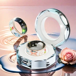 2025 Smart Finger Ring Health Tracker For Women BP Sleep Monitor IP68 Waterproof - Picture 1 of 24