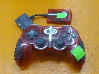 ⭐️⭐️⭐️⭐️⭐️ Mad Catz 2.4GHz Wireless Controller 8256 PlayStation w Dongle Red - Image 1 of 3