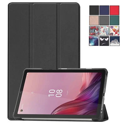 Folio Leather Tri-fold Stand Magnetic Smart Case Cover For Lenovo Tab M9 9.0'' - Image 1 of 4