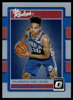 2017-18 Donruss Optic Silver Prizm Markelle Fultz Rookie Philadelphia 76ers #1 - Image 1 of 2
