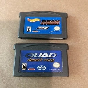 Lotto 2 Game Boy Advanced Quad Desert & Hot Wheels - Foto 1 di 5