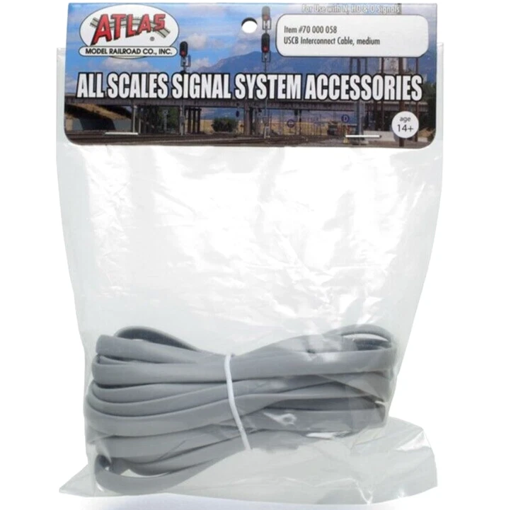 Atlas 2021 Model Railroad Signal USCB Interconnect Cable Medium 70000058