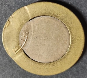 India Rs 10 Error Coin, Year & Mint not visible, 'OFF CENTER STRIKE' (A-25) - Picture 1 of 2