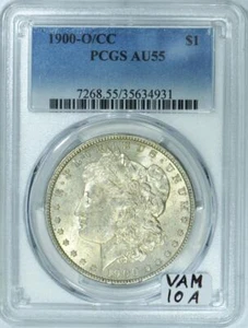 1900-O/CC Morgan Dollar PCGS AU-55; Top-100, VAM-10A - Picture 1 of 6