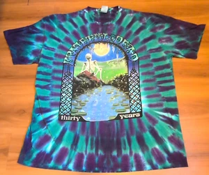Vintage Grateful Dead Shirt Mens XXL Tie Dye 30 Years Anniversary Graphic Tee - Picture 1 of 12
