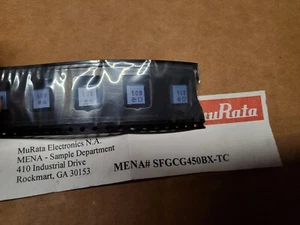 5pcs SFGCG450BX-TC 450KHz±1.5k Bandpass BW6=30khz Ceramic Filter SMD murata - Picture 1 of 3