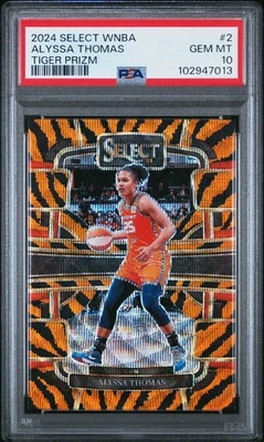 2024 Panini Select Wnba #2 Alyssa Thomas Tiger Prizm PSA 10 - Image 1 of 2