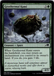 MTG Geothermal Kami Kamigawa: Neon Dynasty FOIL Common #186 - Picture 1 of 2