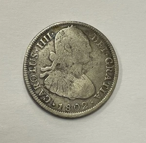 Bolivia - 1802 Silver 4 Reales - Scarce Denomination - Picture 1 of 5