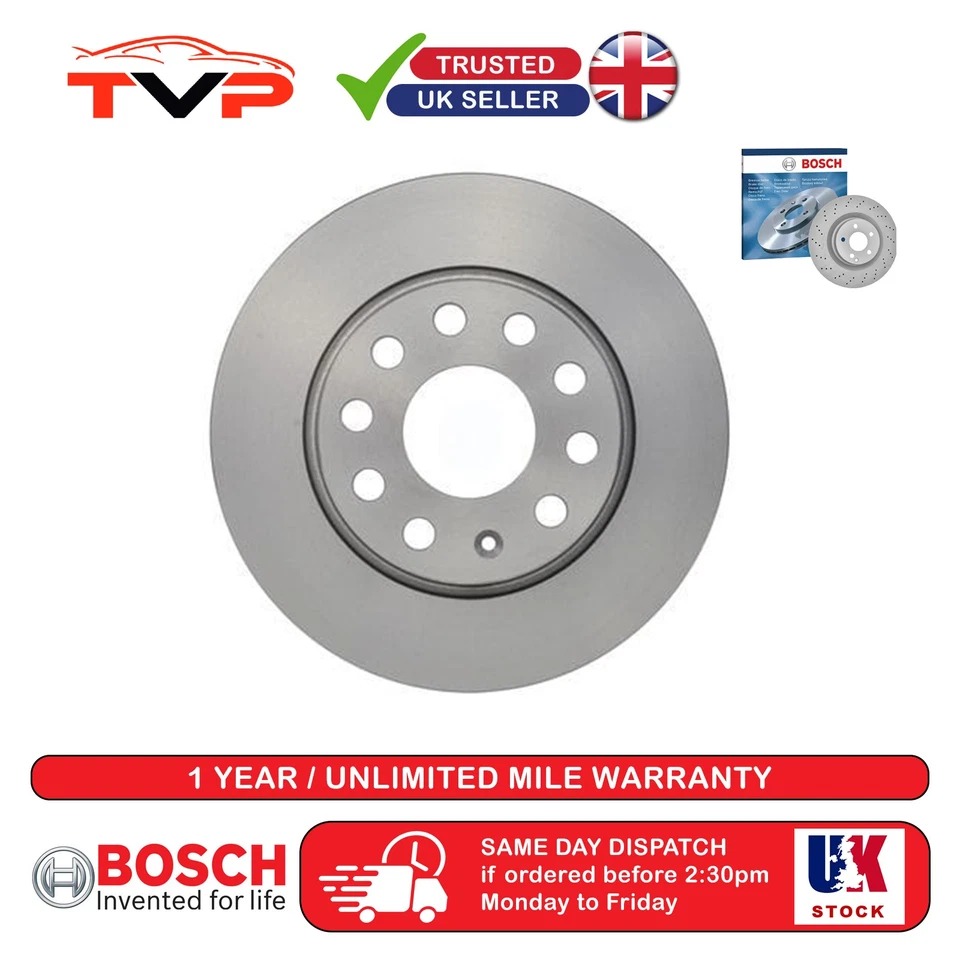 Bosch Brake Dics For VW Jetta 2011-2017 1.4 0986479677 - Image 1 of 1