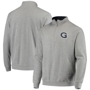 Herren Colosseum meliert grau Georgetown Hoyas Tortugas Logo Viertel-Reißverschluss Jacke - Bild 1 von 3