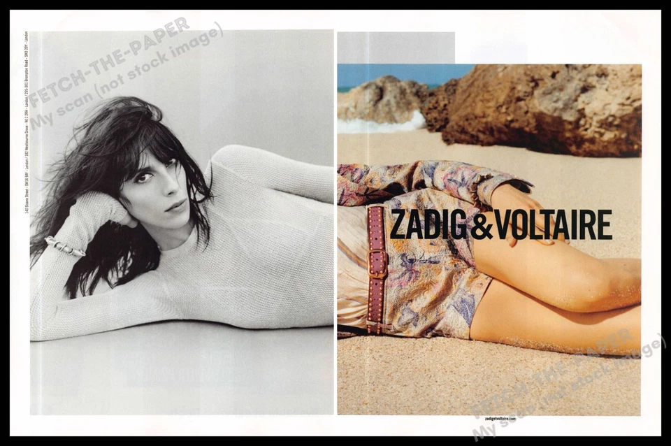 Zadig & Voltaire 2010s Print Ad (2 page) 2013 Legs Black & White vs Color - Image 1 of 1