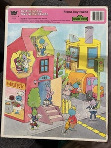 Vtg. Twiddlebugs Frame Tray Puzzle Sesame Street In Your Neighborhood Muppets - Picture 1 of 5