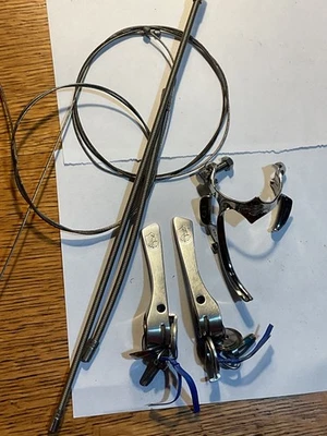 2-го поколения Campagnolo C-Record доплеровский ретро трение переключения рычаги + дополнительный - Изображение 1 из 4