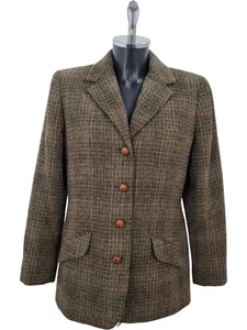 Orvis Damen Woll Blazer Jacke kariert Einreiher Größe 10 - Bild 1 von 5