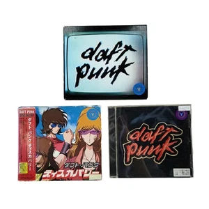 DAFT PUNK CD Album Lot 3 Set Human After All DISCOVERY HOMEWORK Ex-Rental JPN - Picture 1 of 8