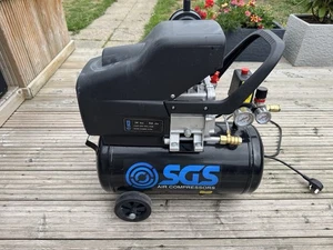 SGS Air Compressor 24 Litre Direct Drive, 9.6CFM 2.5HP with Twin Air Outlets - Picture 1 of 7