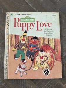 1983 Little Golden Book #109-46 Sesame Street: PUPPY LOVE 89c - Picture 1 of 10