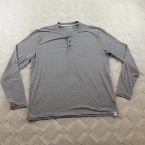Fair Harbor Henley Camicia Uomo Extra Large UPF50+ Grigio Manica Lunga - Foto 1 di 10