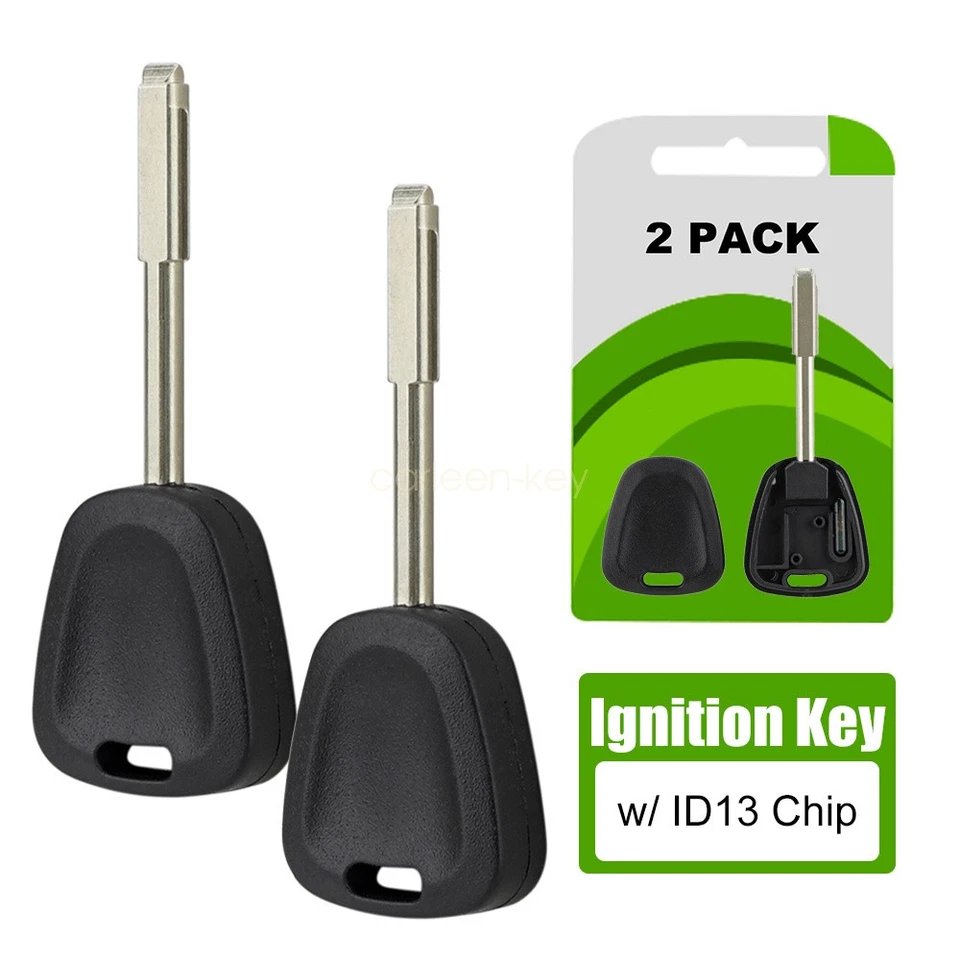 2 para Jaguar XJR XK8 XKR 1997-2006 transpondedor de encendido llavero de coche + chip ID13 Foto 1 de 4