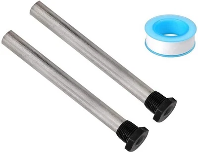 (Paquete de 2) Varilla de ánodo para calentador de agua RV - Varilla de ánodo de magnesio 3/4"" rosca NTP - Tanque Foto 1 de 4