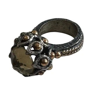 KONSTANTINO Elegant Sterling Silver and Gold Ring Size 7 - Picture 1 of 11