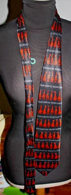 Scooby! Gravata masculina de seda Scooby Doo Cartoon Network 2001 - Imagem 1 de 4