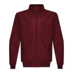 Abrigo Chaqueta Scooter Harrington MOD Clásico a Prueba de Ducha Borgoña Lambretta Para Hombres - Imagen 1 de 2