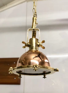 2er Set zeitlose Messing & Kupfer Vintage Deckenleuchte - perfekt für jeden Raum - Bild 1 von 17