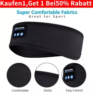 Kabellos Bluetooth Stirnband Schlaf Augenmaske Headset Musik Sport 2025 Geschenk - Bild 1 von 17