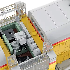 ZITIANYOUBUILD Yellow Train Model 1:38 Scale Building Toys for Collection - Picture 1 of 6