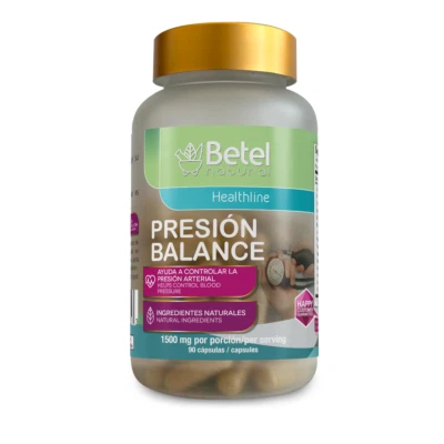 PresionBalance Caps by Betel Natural - Healthy Support for Pressure - 90 Caps - Image 1 of 3