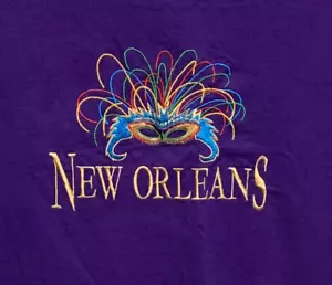T-Shirt 3XL Fully Embroidered "New Orleans" T-Shirt - Picture 1 of 2