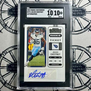 2022 Panini Contenders JULIUS CHESTNUT Rookie Ticket Auto SGC 10 #274