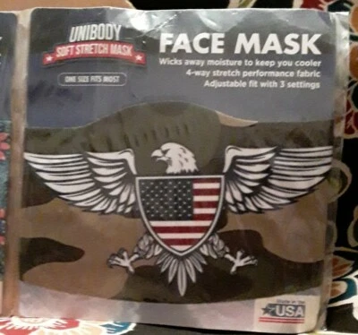  American Eagle STATEMENT Face Mask Double Layer Fashionable Reusable Cloth - Image 1 of 3