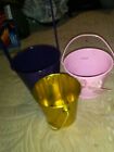 Lot Of 3 Small Metal Pails