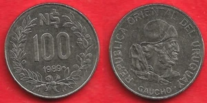 URUGUAY . 100 NUEVOS PESOS 1989 . SUPERBE - Picture 1 of 1
