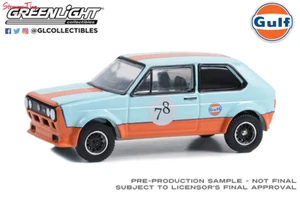 Volkswagen Golf GTI 1974 Greenlight 41135-D 1/64 Gulf Oil carrocería ancha #78 - Imagen 1 de 1