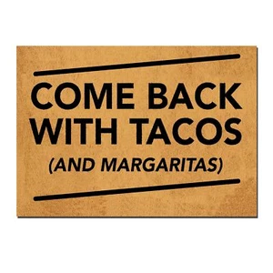 Funny Doormat Indoor Doormat -Come Back with a Warrant Front Door Mats Home a... - Picture 1 of 7