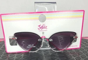 Justice Sunglasses Girls Mirrored 100% UV Protection NEW - Picture 1 of 8