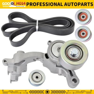 For 2003-09 Toyota 4Runner Tundra Tacoma Drive Belt Tensioner & Idler Pulley Kit - Image 1 of 4
