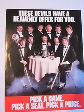 1983-84 New Jersey Devils Season Ticket Packets (2) Photo Near Mint